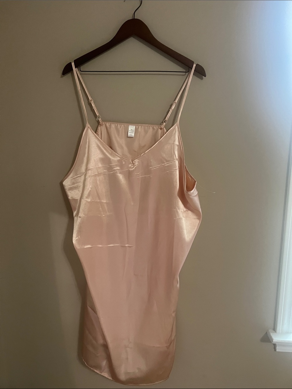 Satin Slip Dress Camisole - Blush Pink